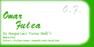 omar fulea business card